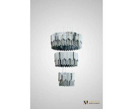 Каскадная люстра AM Group ROBERTO CAVALLI L800+600+400 CH