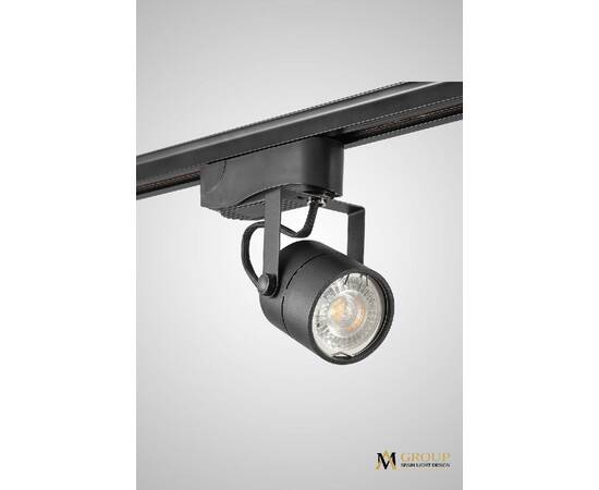 Трековый однофазный светильник AM Group AM232 BK