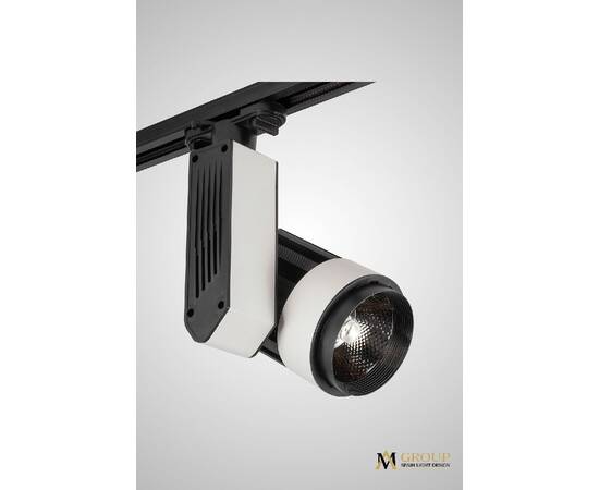 Трековый однофазный светильник AM Group AM181-BK-WH 4000K