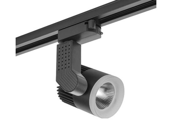Трековый однофазный светильник AM Group AM333 12W BK 3000K