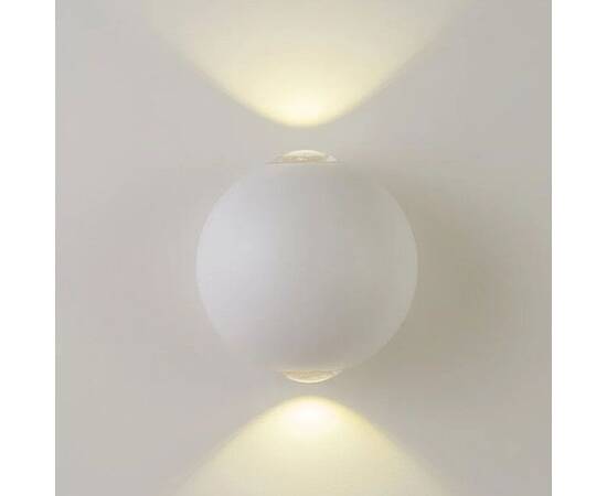 Уличный настенный светильник AM Group AM304-2X3 W WH 4000K