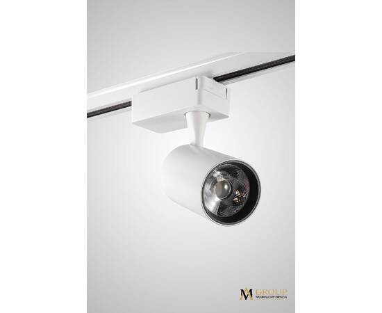 Трековый однофазный светильник AM Group AM227-10W BK 3000K