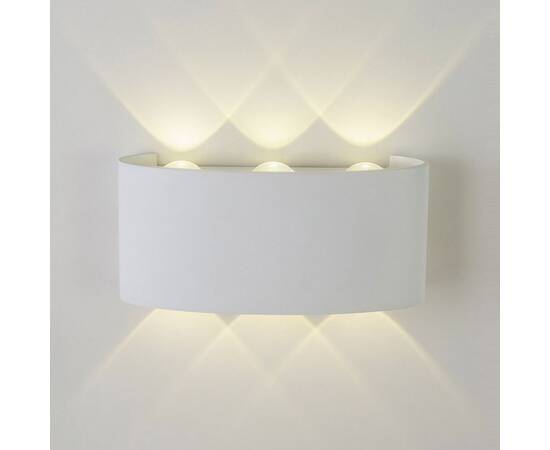 Уличный настенный светильник AM Group AM307-6X1 W WH 4000K