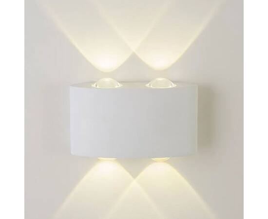 Уличный настенный светильник AM Group AM307-4X1 W WH 4000K