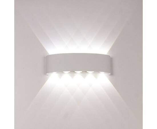 Уличный настенный светильник AM Group AM307-10X1W WH4000K