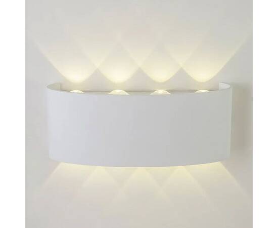 Уличный настенный светильник AM Group AM307-8X1 W WH 4000K