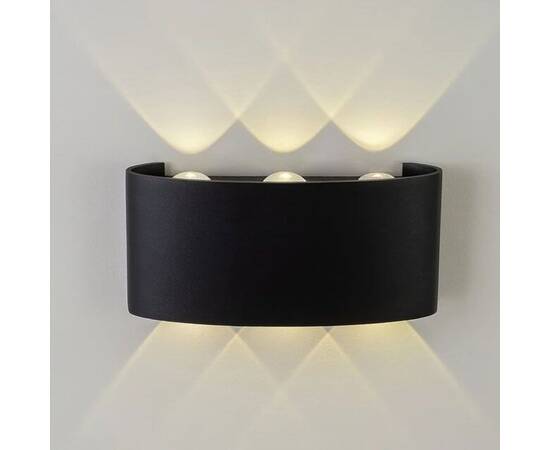 Уличный настенный светильник AM Group AM307-6X1 W BK 4000K