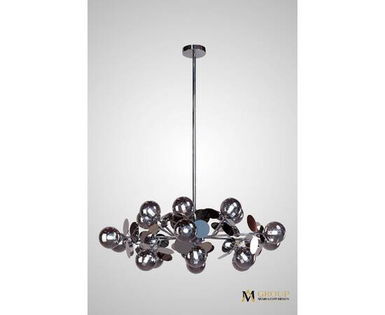 Люстра на штанге AM Group AM392 SP18 CHROM