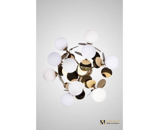 Настенно-потолочный светильник AM Group AM397 AP10 GOLD