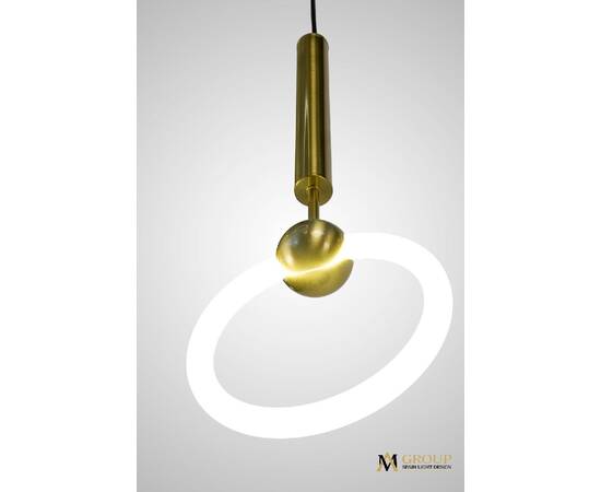 Подвесной светильник AM Group AM453 D200 GOLD, изображение 2