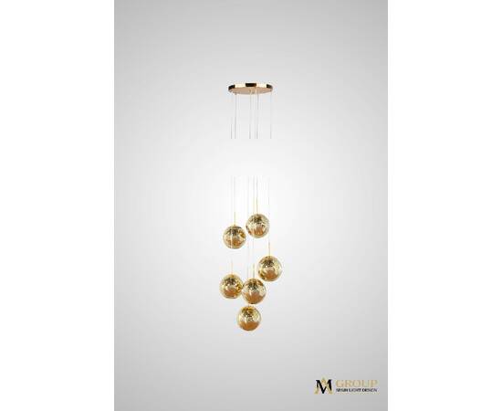 Каскадная люстра AM Group AM352-6GL