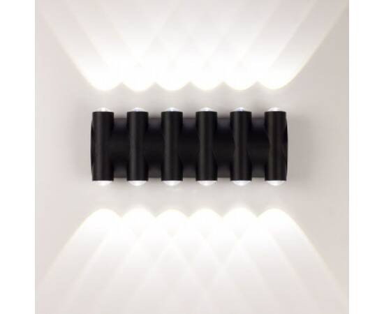 Фасадный светильник AM Group AM359-12X1W BK 4000K