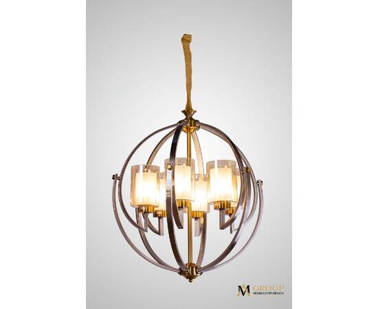 Подвесная люстра AM Group AM372 SP6 GAB+SN