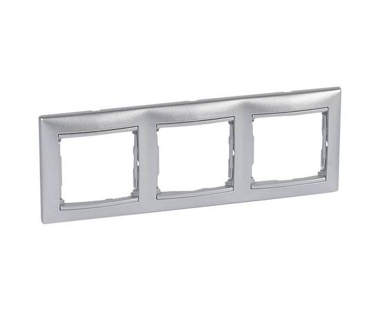 Рамка 3-постовая Legrand Valena алюминий 770153