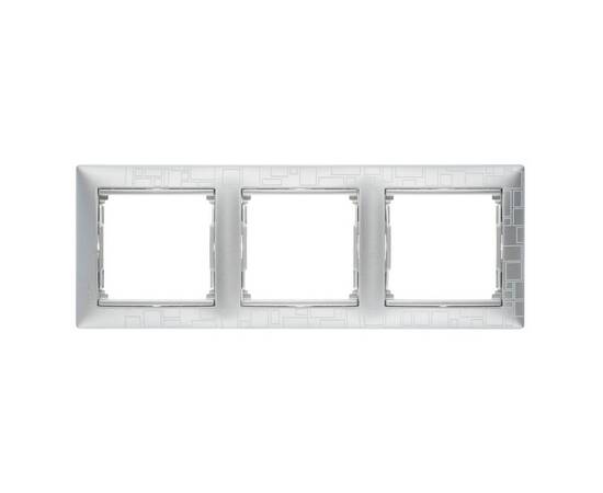 Рамка 3-постовая Legrand Valena алюминий модерн 770343