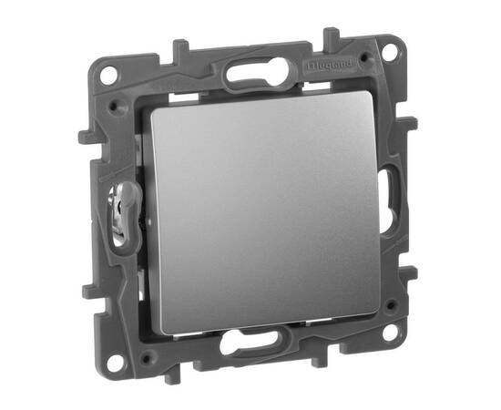 Выключатель 1-но клавишный с 3-х мест (перекрестный выключатель), алюминий