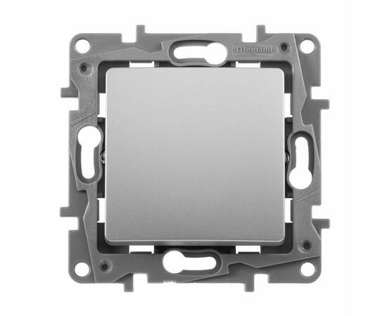 Выключатель 1-но клавишный с 3-х мест (перекрестный выключатель), алюминий, изображение 2