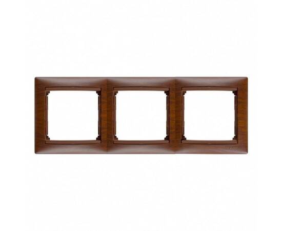 Рамка 3-постовая Legrand Valena тонированное дерево 770313