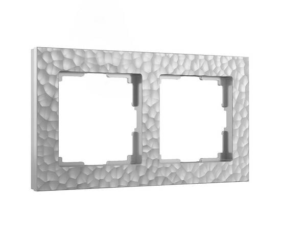 Рамка Werkel Hammer на 2 поста серебряный W0022406 4690389163395