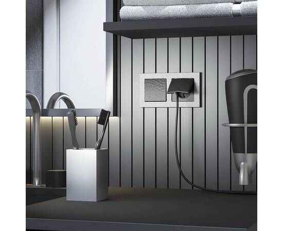 Рамка Werkel Hammer на 2 поста серебряный W0022406 4690389163395, изображение 4