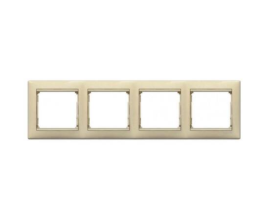 Рамка 4-постовая Legrand Valena слоновая кость 774354
