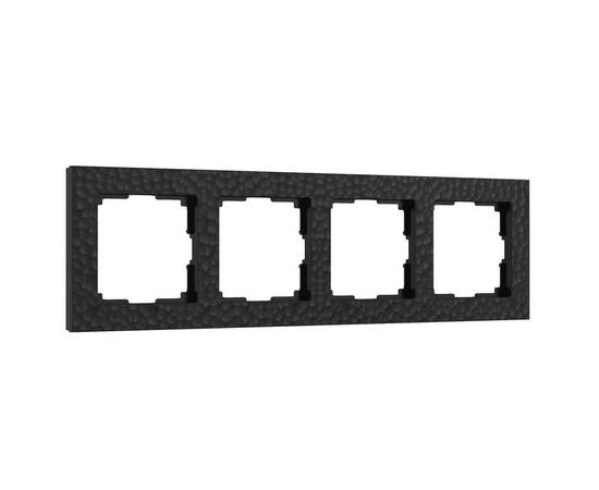 Рамка Werkel Hammer на 4 поста черный W0042408 4690389163494