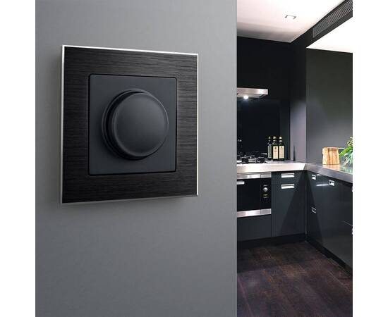 Рамка Werkel Aluminium на 1 пост черный алюминий W0011708 4690389157981, изображение 2