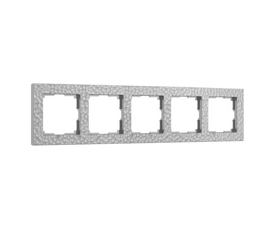Рамка Werkel Hammer на 5 постов серебряный W0052406 4690389163555
