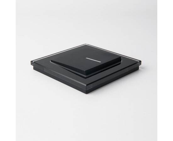 Выключатель одноклавишный с подсветкой Werkel черный матовый W1110108 4690389156656, изображение 5