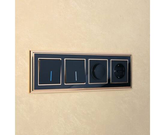 Выключатель одноклавишный с подсветкой Werkel черный матовый W1110108 4690389156656, изображение 7