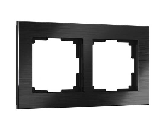 Рамка Werkel Aluminium на 2 поста черный алюминий W0021708 4690389158056