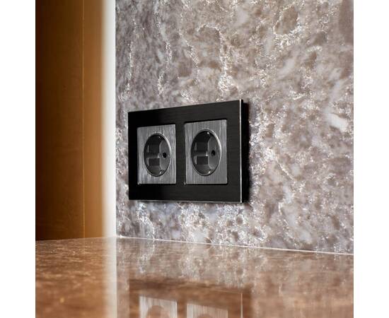 Рамка Werkel Aluminium на 2 поста черный алюминий W0021708 4690389158056, изображение 2