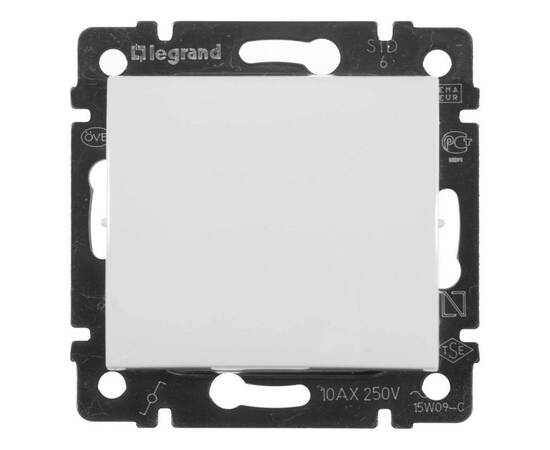 Переключатель одноклавишный проходной Legrand Valena 10A 250V белый 774406