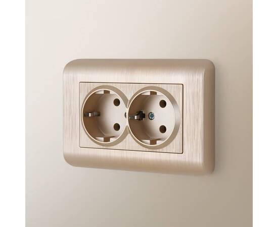 Рамка для двойной розетки Werkel Stream шампань W0082111 4690389162572, изображение 2