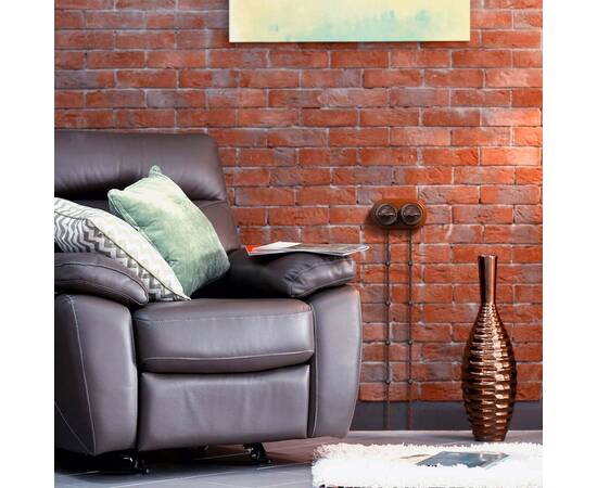 Переключатель-выключатель Werkel одноклавишный Retro коричневый W5612014 4690389166723, изображение 4