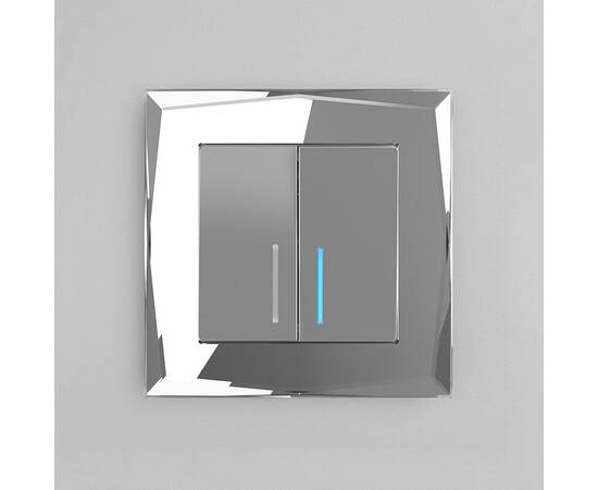 Рамка на 1 пост Werkel Diamant зеркальный W0011220 4690389158803, изображение 4