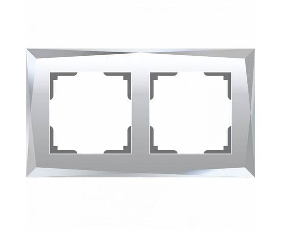 Рамка на 2 поста Werkel Diamant зеркальный W0021220 4690389158827