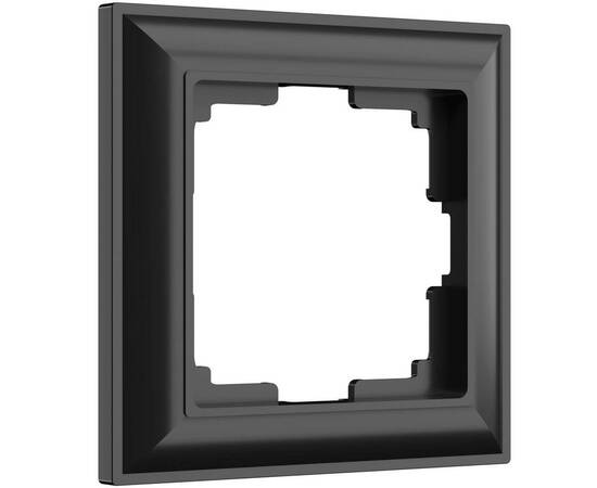 Рамка на 1 пост Werkel Fiore черный матовый W0012208 4690389160332