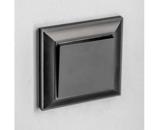 Выключатель Werkel одноклавишный черный матовый W1110008 4690389156588, изображение 4