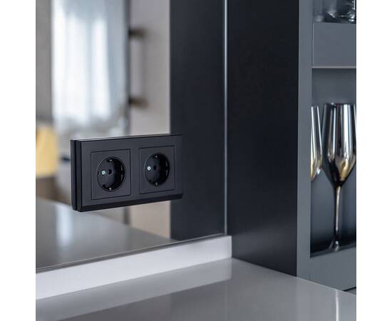 Рамка Werkel Stark на 2 поста черный W0021808 4690389161827, изображение 6