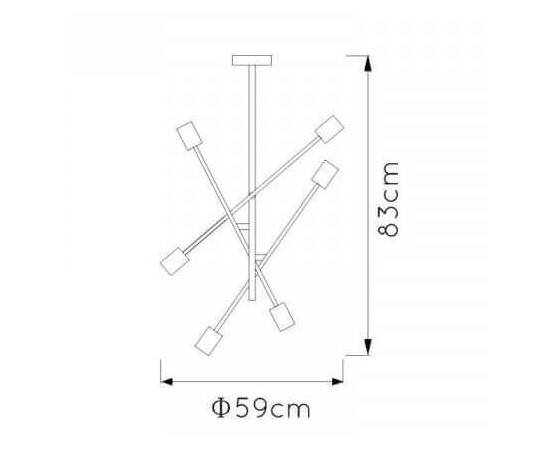 Подвесная люстра Lucide Lester 21119/06/30, изображение 3