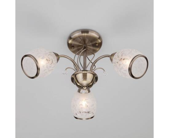 Подвесная люстра Eurosvet 30026/3 античная бронза