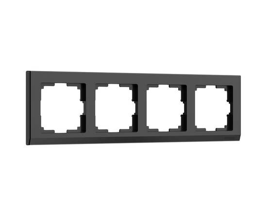 Рамка Werkel Stark на 4 поста черный W0041808 4690389161919