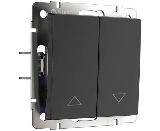 Выключатель жалюзи Werkel черный W1124508 4690389156748