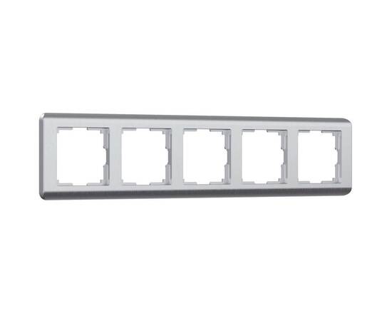 Рамка на 5 постов Werkel Stream серебряный W0052106 4690389172755