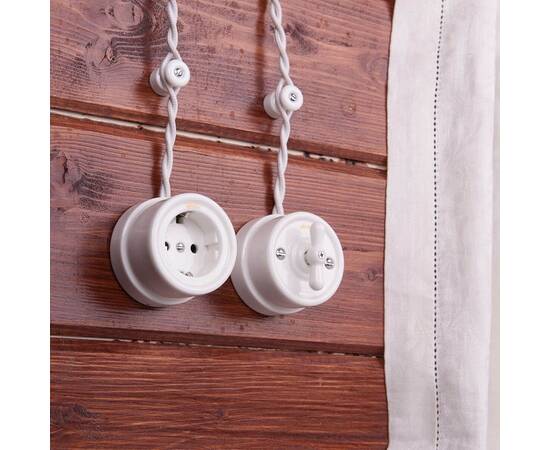 Комплект изоляторов без винта 100 шт. Werkel Ретро белый W6431401 4690389166204, изображение 5