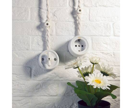 Комплект изоляторов без винта 100 шт. Werkel Ретро белый W6431401 4690389166204, изображение 6