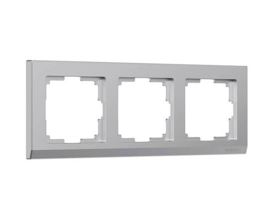 Рамка на 3 поста Werkel Stark серебряный W0031806 4690389161858