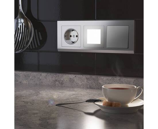 Рамка на 3 поста Werkel Stark серебряный W0031806 4690389161858, изображение 2