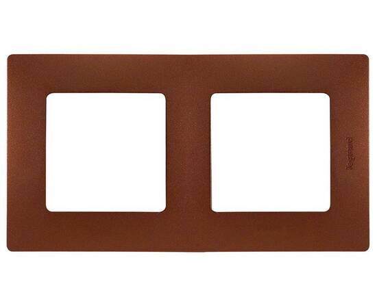 Рамка 2-постовая Legrand Etika какао 672572